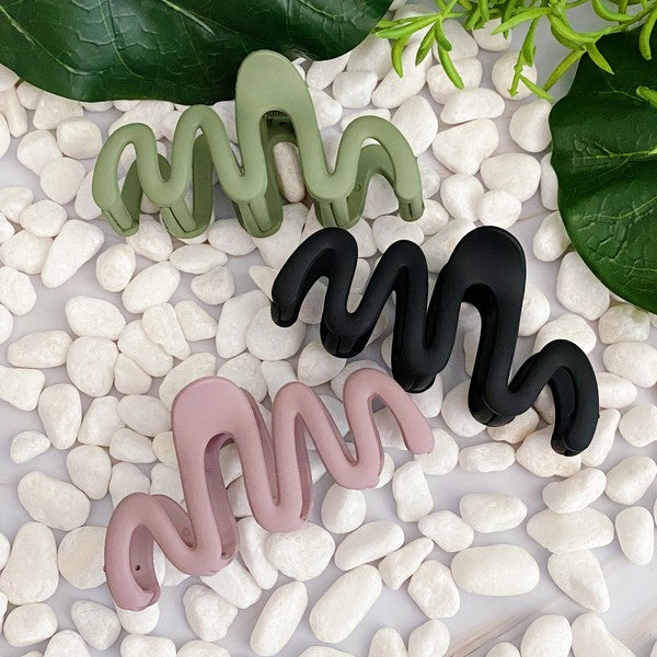 Double M Oversized Hair Claw Set Of 3