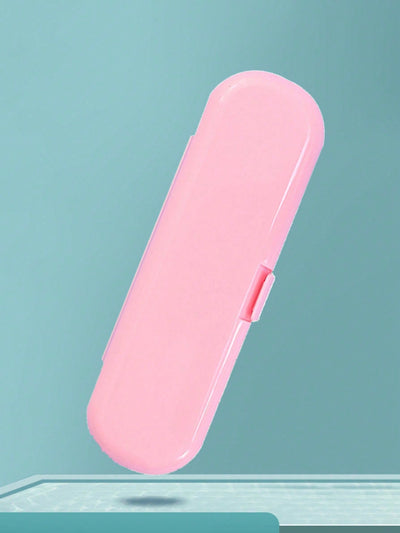 Carry Your Toothbrush Around Safely And Hygienically With This Pink Portable Toothbrush Holder Case!