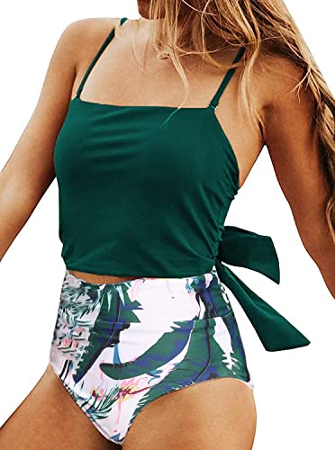 Halter Ruffle High Waisted Bikini