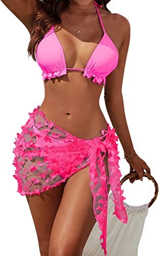 Blooming Jelly Womens 3 Piece Swimsuits