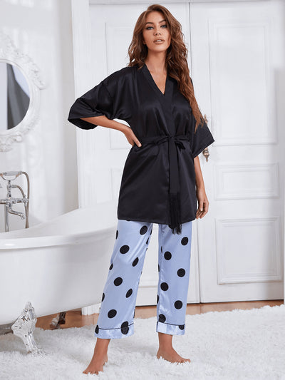 printed pants pajama set number