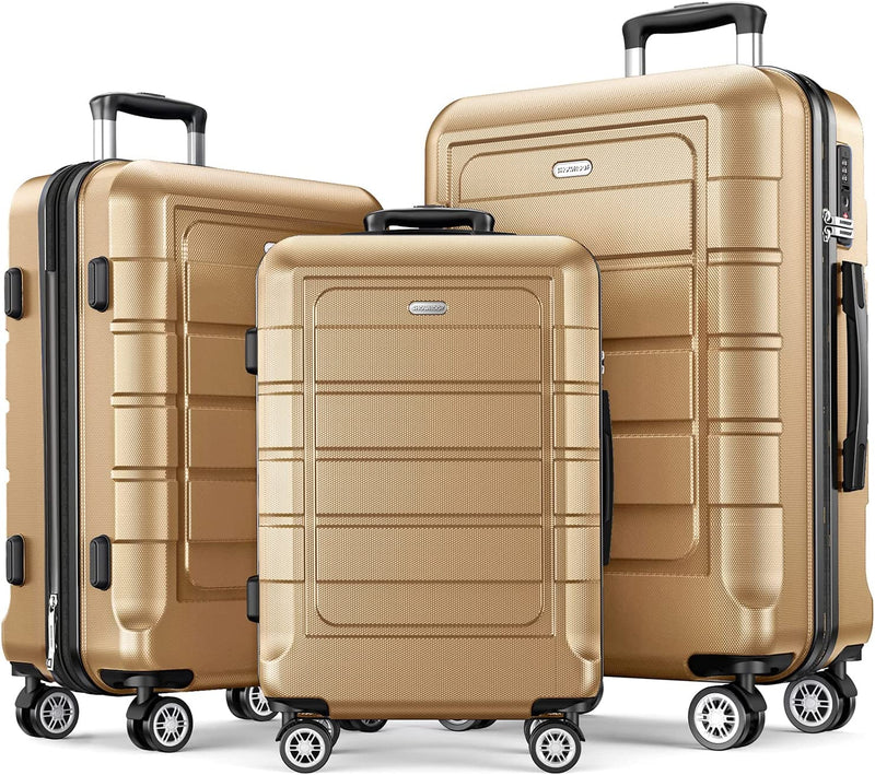 showkoo luggage sets expandable pcabs